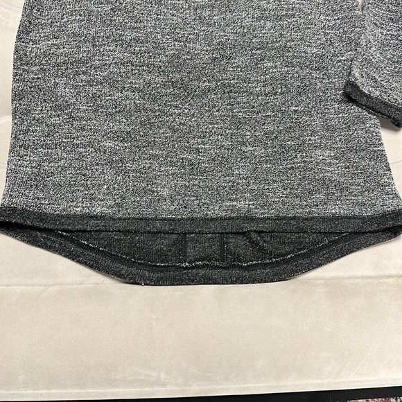 Charming Charlie grey with black pullover sweater, Cotton lace trim, size M - Picture 8 of 10